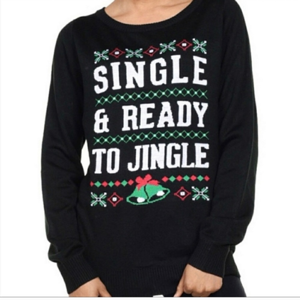 TipsyElves Ready to Jingle Ugly Christmas Sweater